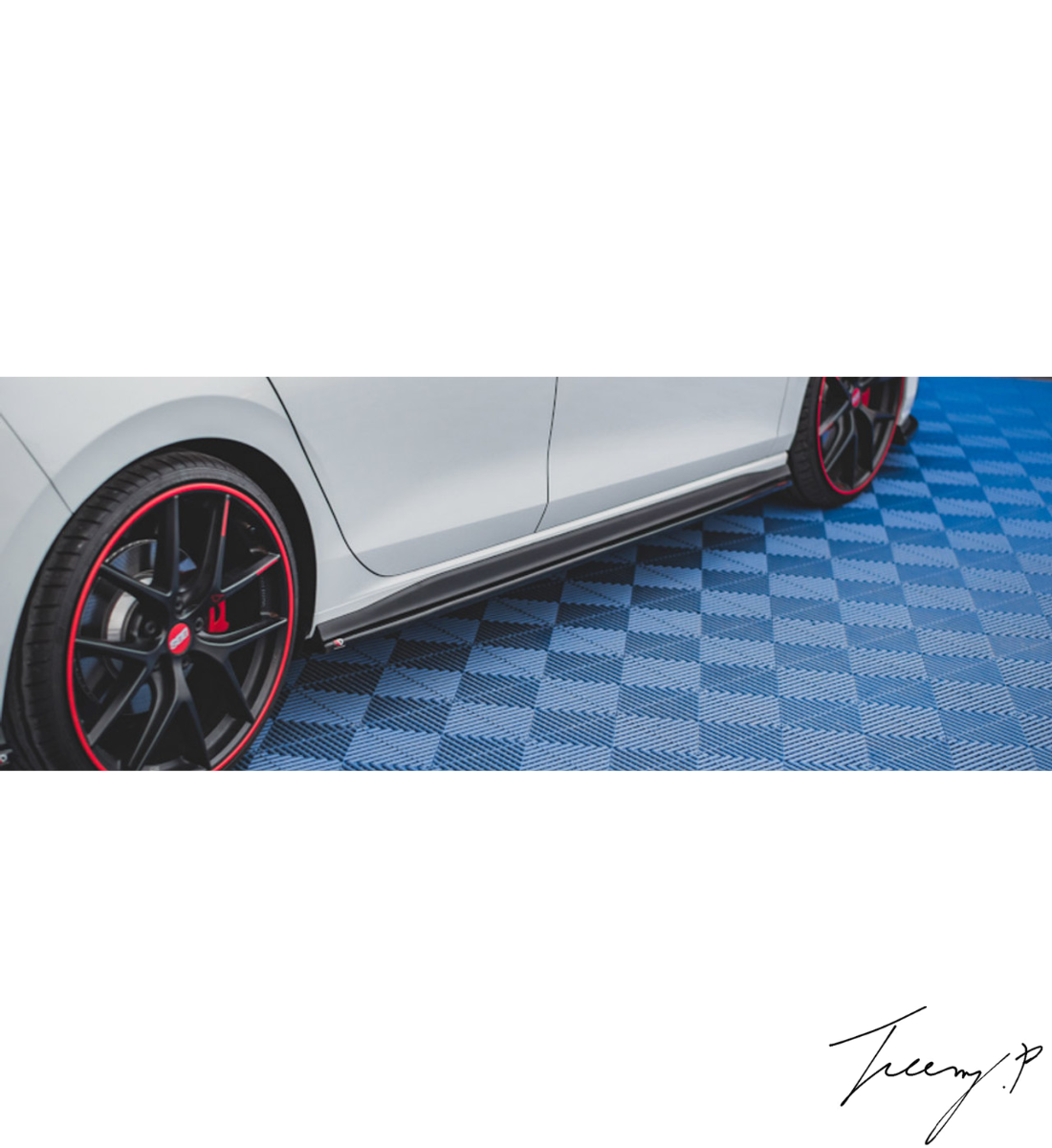 Volkswagen Golf MK8 (2019-2023) GTI GTD R Line Side Skirt Extension Blades