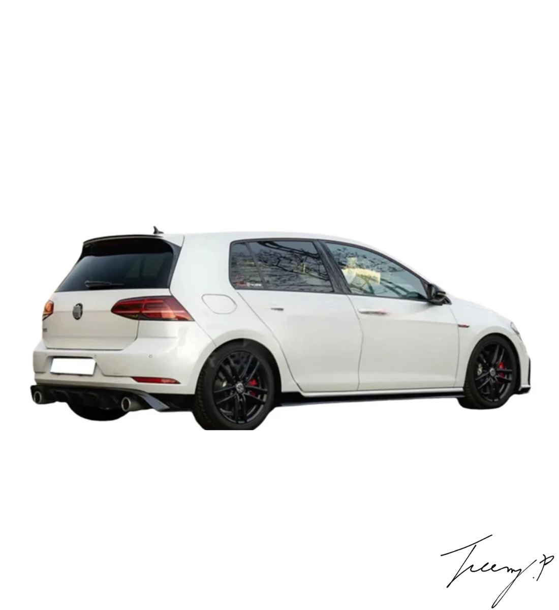 Volkswagen Golf MK8 (2019-2023) GTI GTD R Line Side Skirt Extension Blades