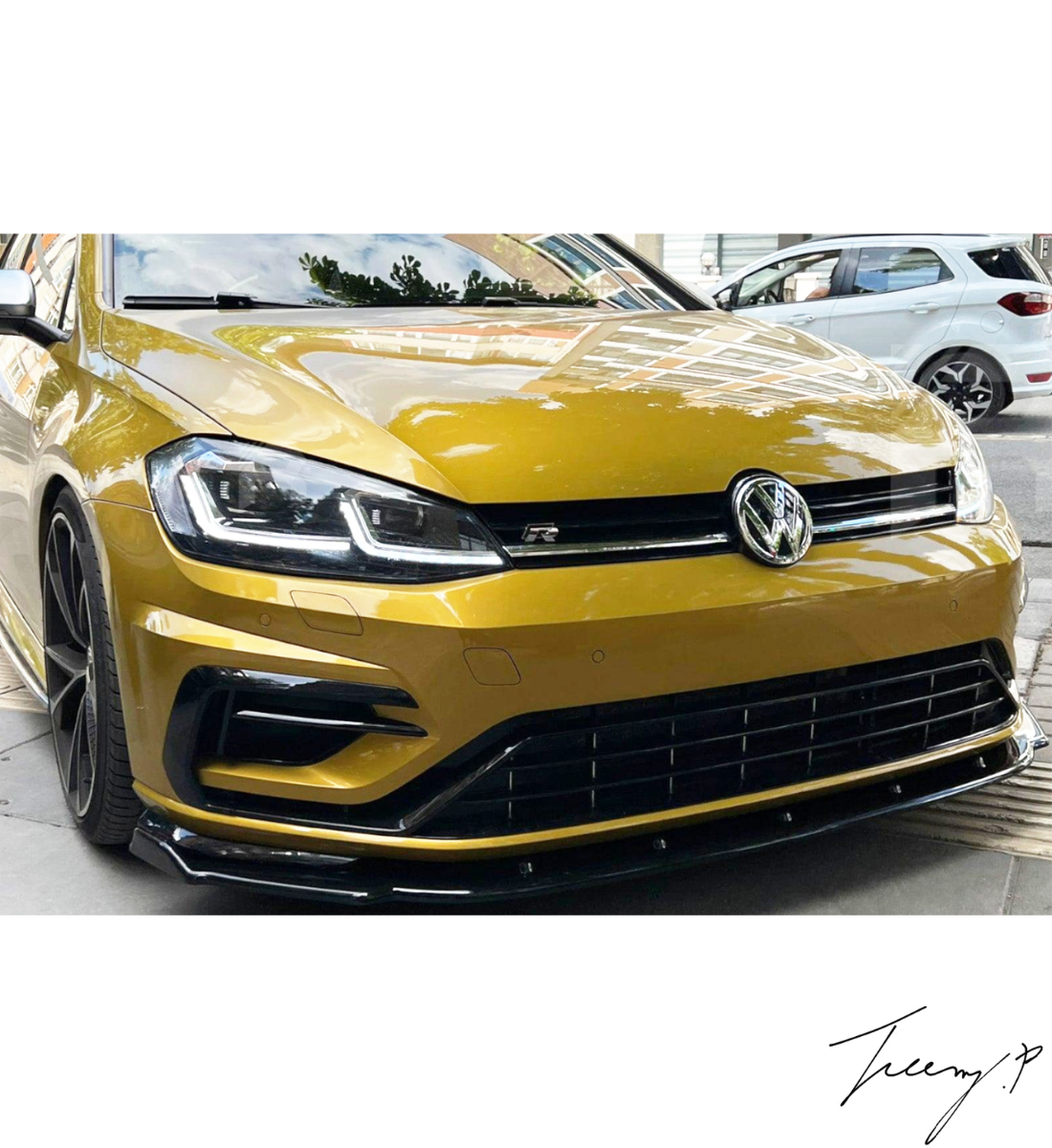 Volkswagen Golf MK8 (2020+) R-Line/Gti Gloss Black Front Bumper Splitter