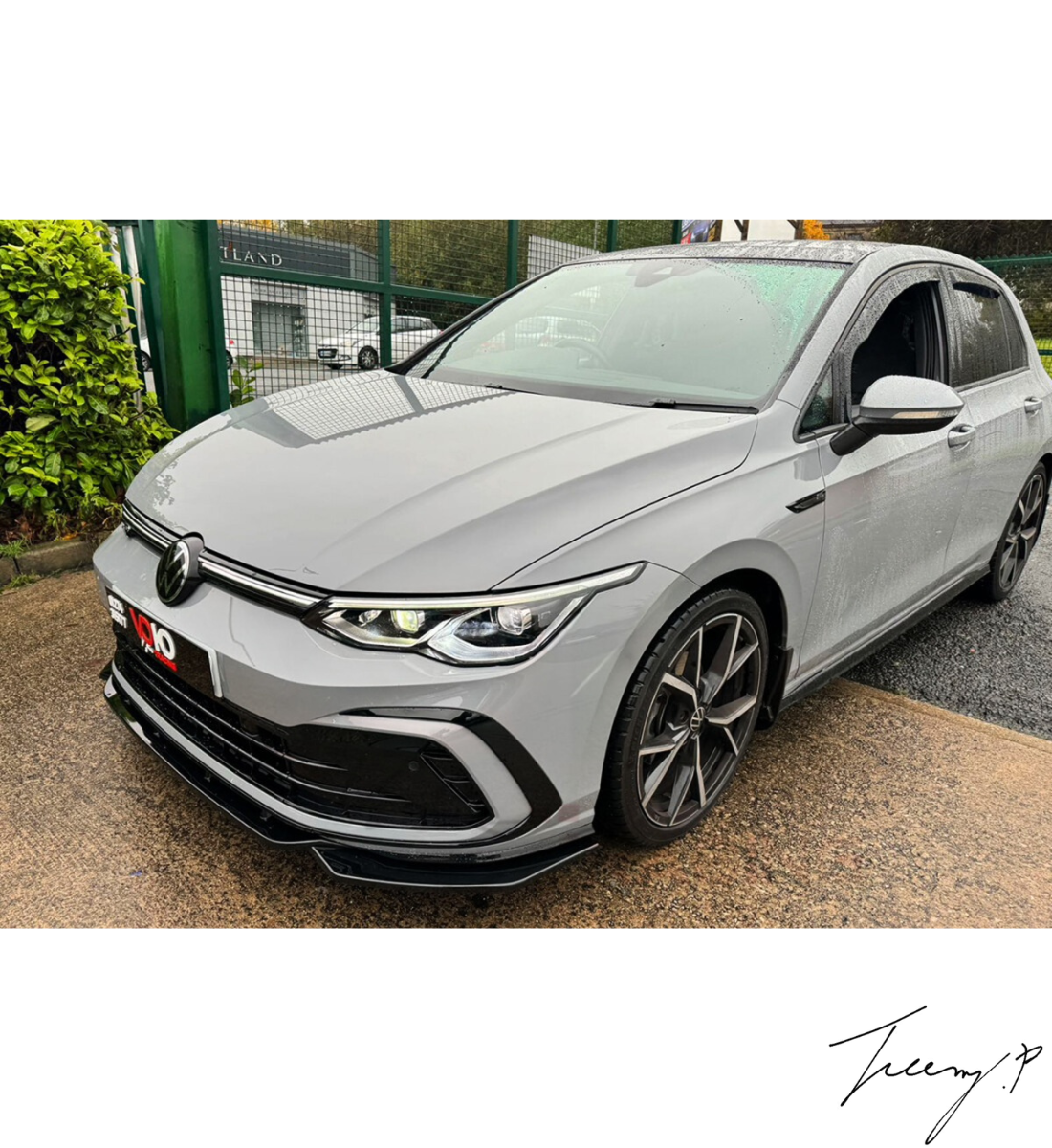 Volkswagen Golf MK8 (2020+) R-Line/Gti Gloss Black Front Bumper Splitter