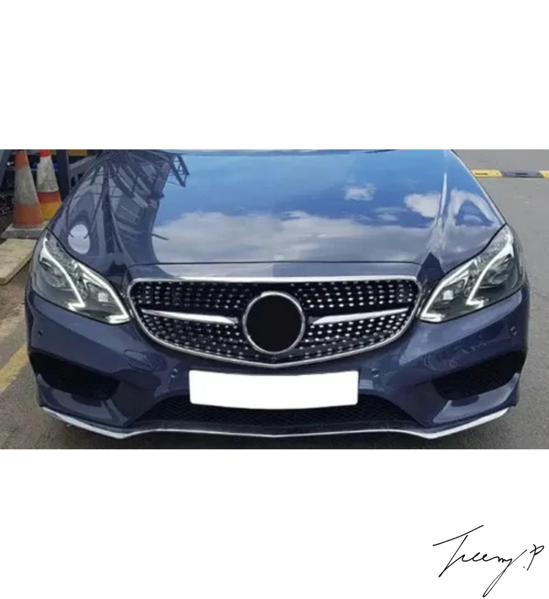 Mercedes E Class W212 (2014–2016) Front Grille E63 AMG Style Gloss Black