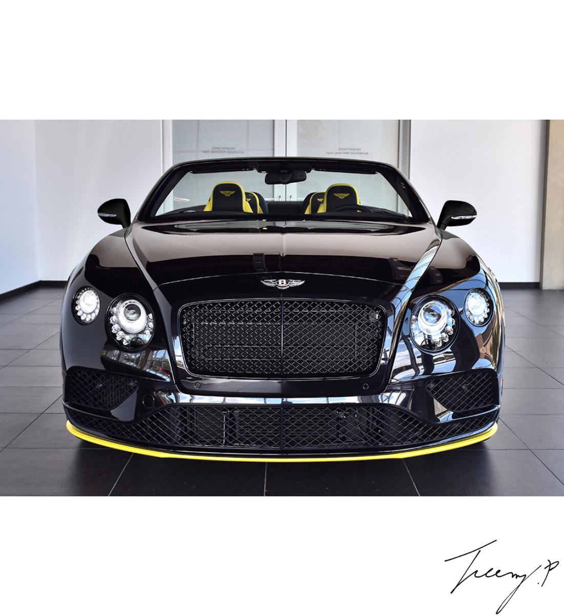 Bentley Continental GT (2017+) Front Grille Surround Gloss Black