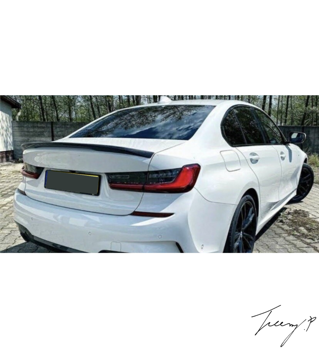 BMW 3 Series G20 (2020+) Gloss Black MP Style Boot Trunk Spoiler Lip