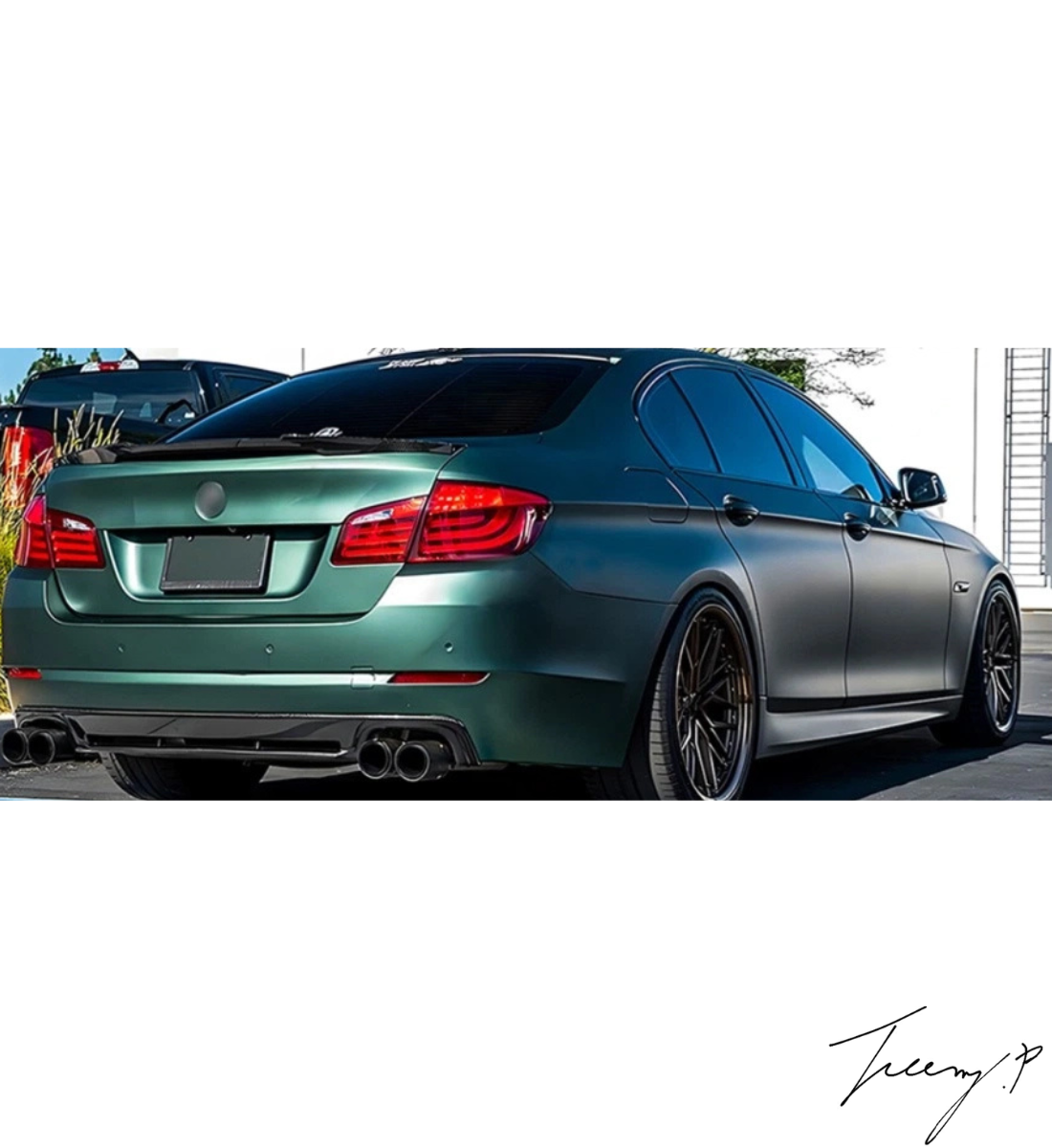 BMW 5 Series F10 (2010-2017) Gloss Black M4 Style Rear Boot Spoiler