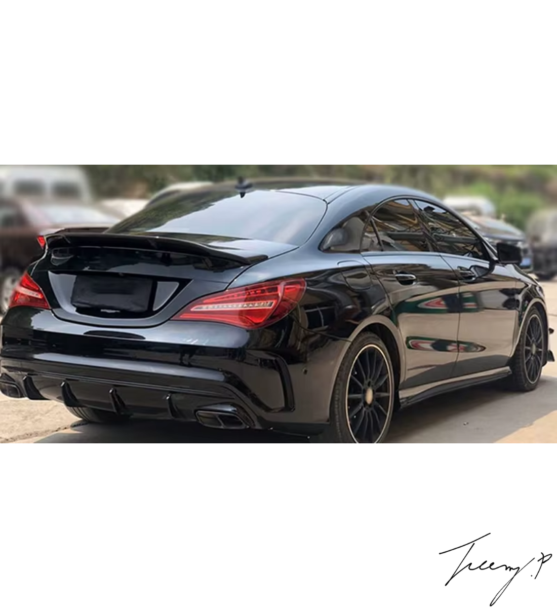 Mercedes‑Benz CLA W117 (2013-2019) PSM Style Gloss Black Rear Boot Spoiler