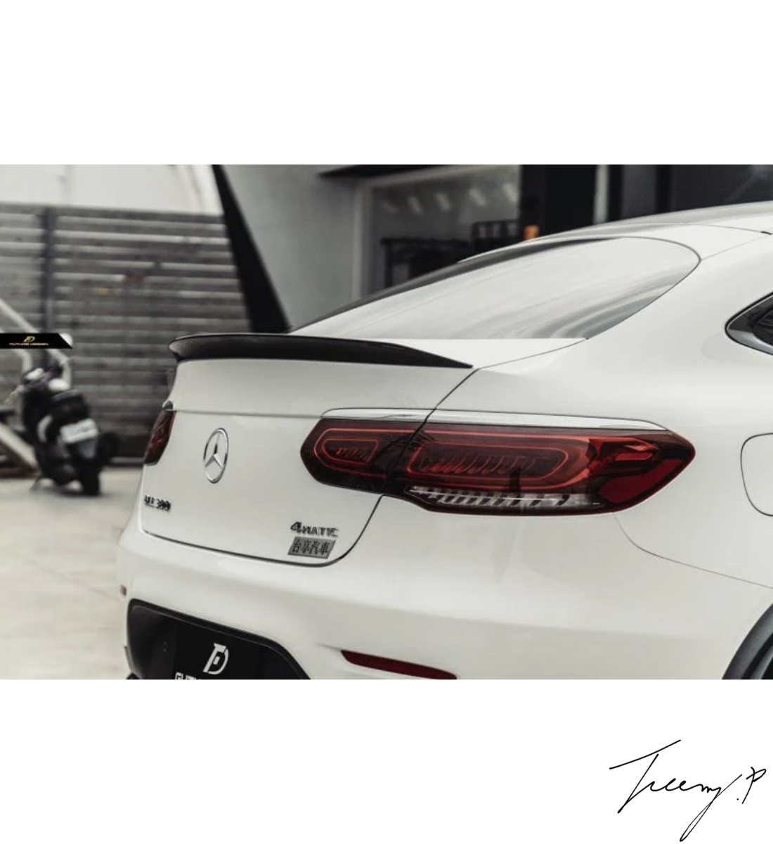 MERCEDES GLC W253 COUPE (2016-2018) GLOSS BLACK REAR BOOT SPOILER
