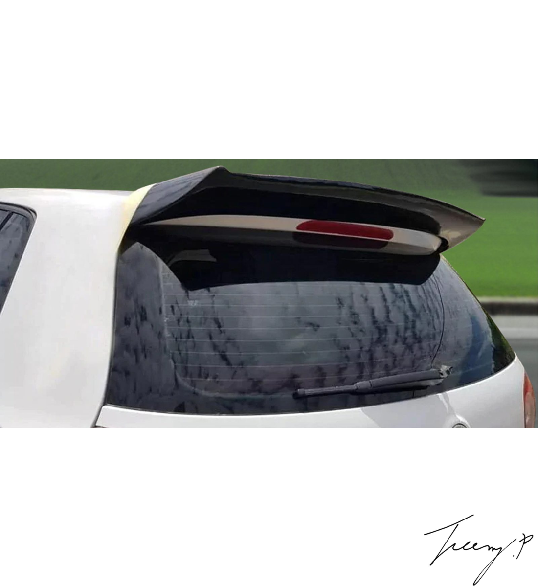 VW Golf MK5 GTI (2003-2008) Osir Style Gloss Black Rear Boot Roof Spoiler Lip Wing