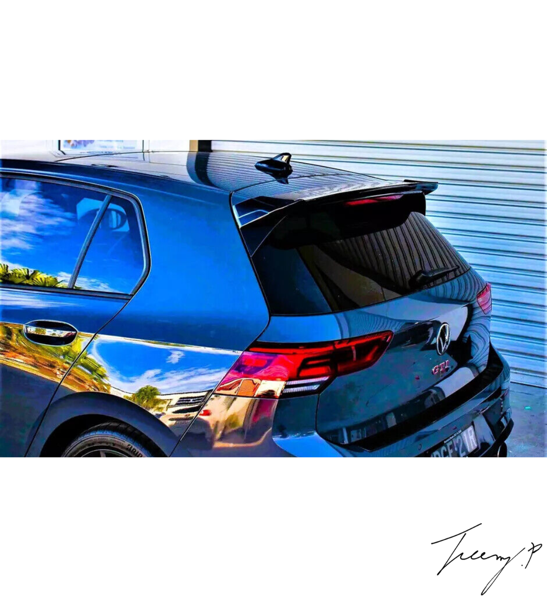VW Golf MK8 GTI (2020+) Osir Style Rear Spoiler in Gloss Black