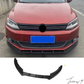 VW JETTA 2011 - 2014 GLOSS BLACK 3 PIECE FRONT BUMPER SPLITTER BODYKIT