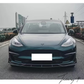 Tesla Model 3 (2017–2022) Aero Style 4-Piece Gloss Black Front Bumper Splitter