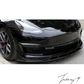 Tesla Model 3 (2017–2022) Aero Style 4-Piece Gloss Black Front Bumper Splitter