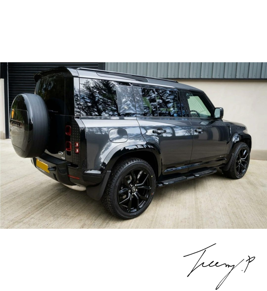 Land Rover Defender 110 L663 (2020+) Black Edition Running Board Side Steps