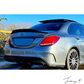 Mercedes C Class W205 (2014-2020) PSM Style Rear Boot Spoiler Lip Gloss Black