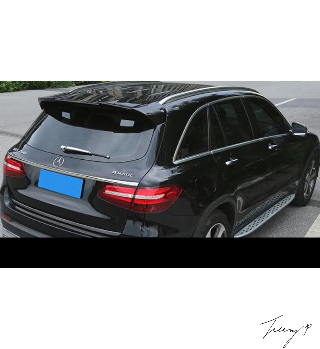 Mercedes GLC Class W253 (2015+) Gloss Black Rear Roof Spoiler Boot Wing Lip SUV