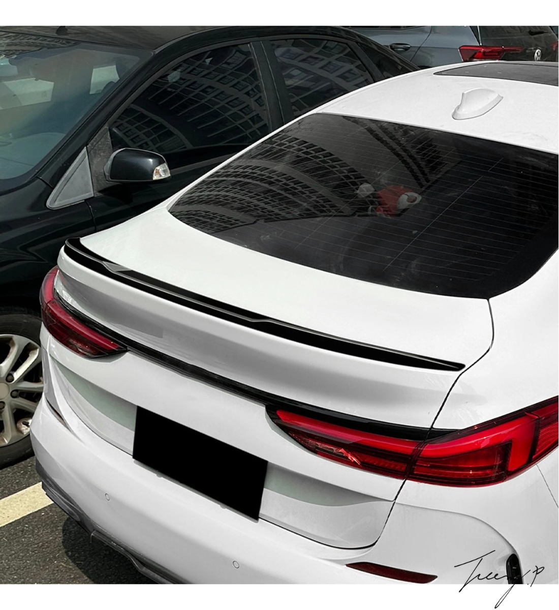 BMW F44 Gran Coupe (2021+) Gloss Black M Performance Style Rear Boot Spoiler