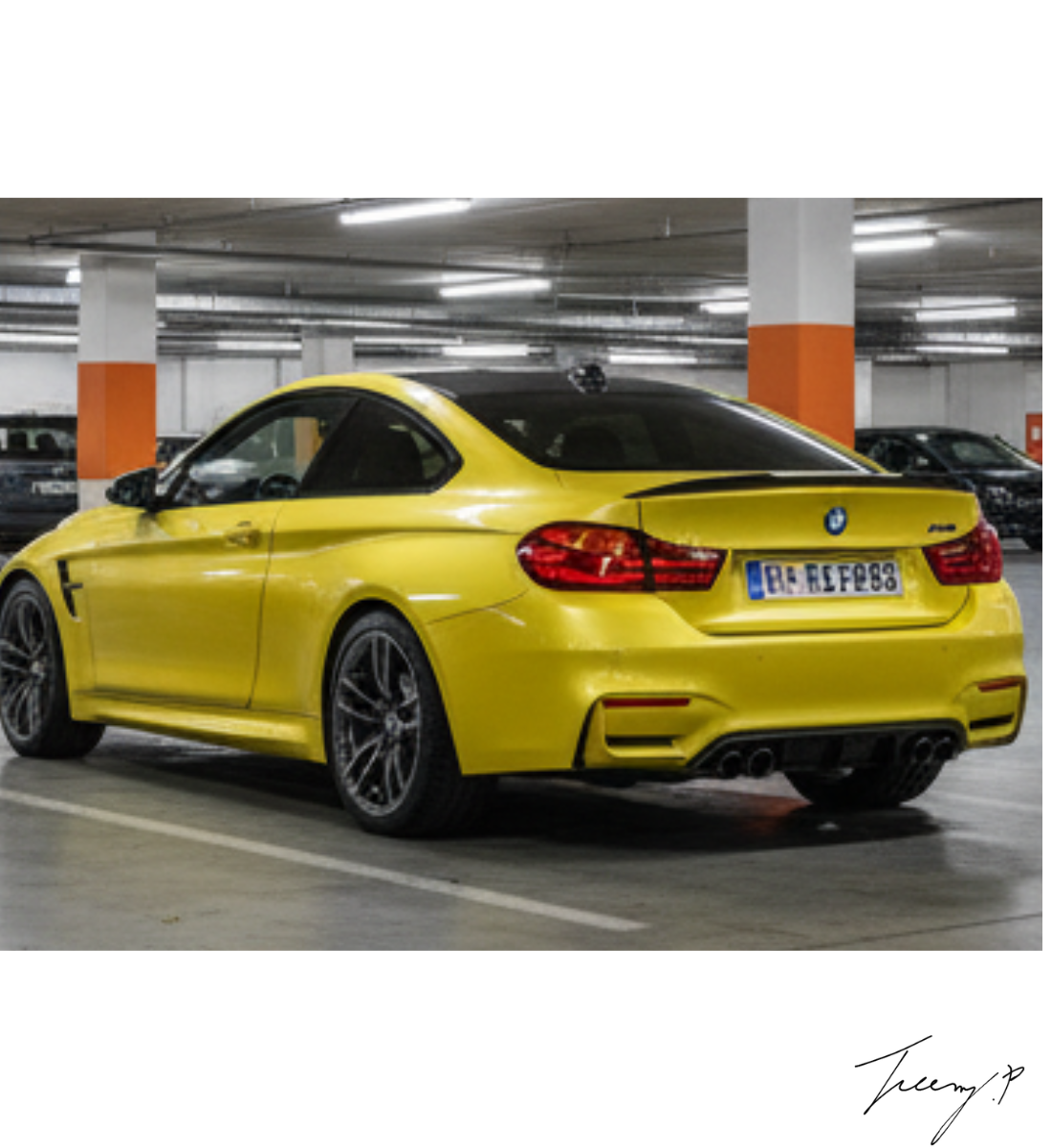 BMW F44 Gran Coupe (2021+) Gloss Black M Performance Style Rear Boot Spoiler