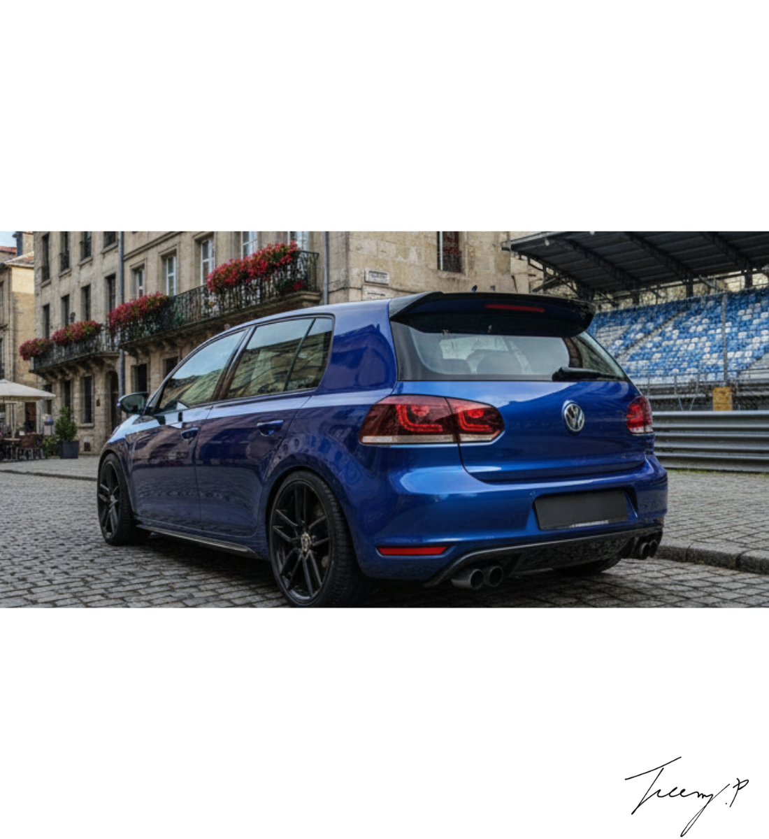 VW Golf 6 GTI/R (2010-2013) Gloss Black Rear Roof Boot Spoiler Black