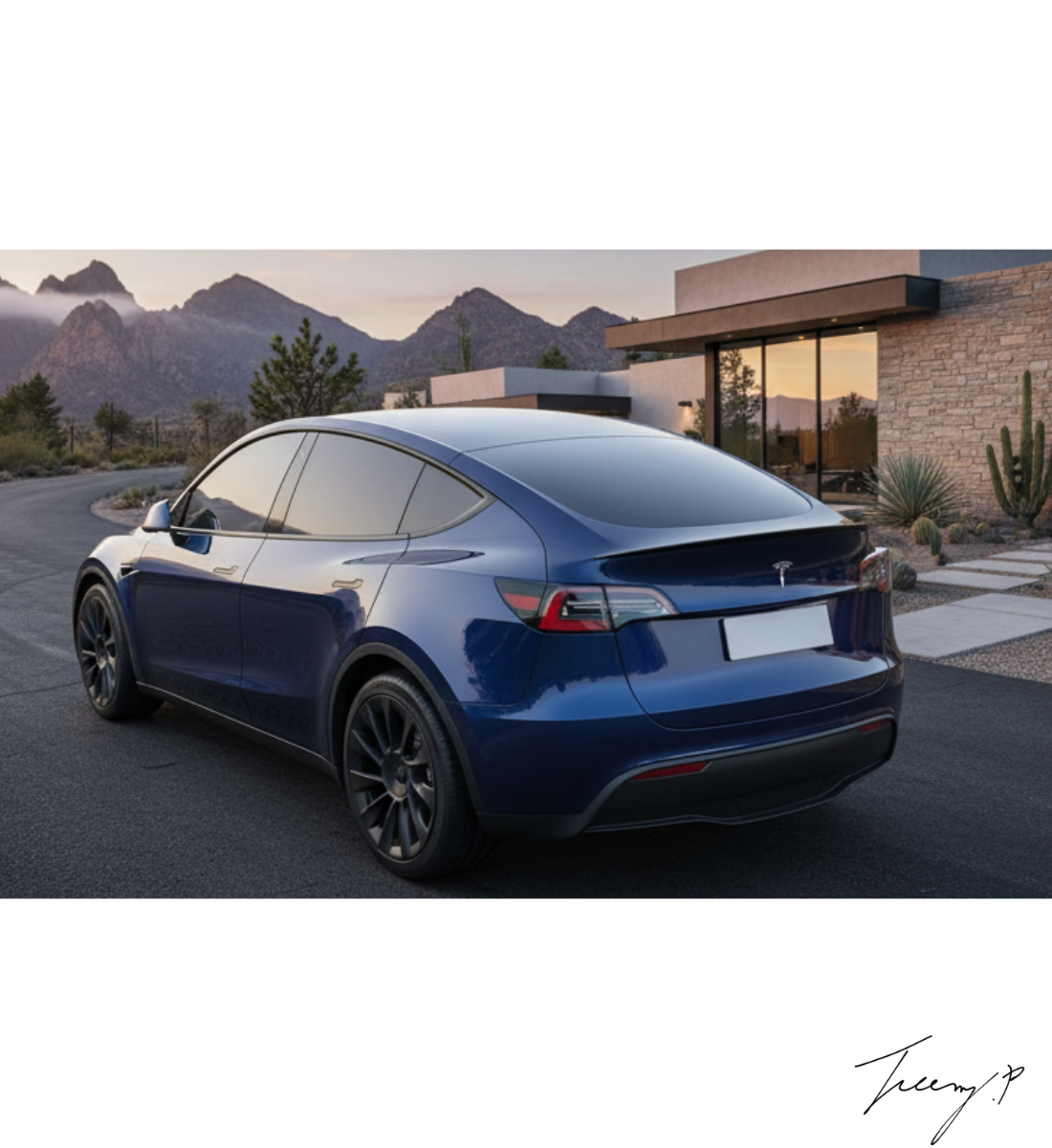 Tesla Model Y (2020+) Taiwan Style Gloss Black Rear Boot Spoiler
