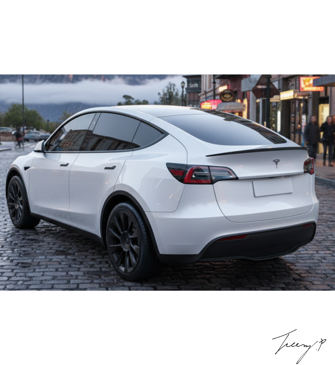 Tesla Model Y (2020+) Taiwan Style Gloss Black Rear Boot Spoiler