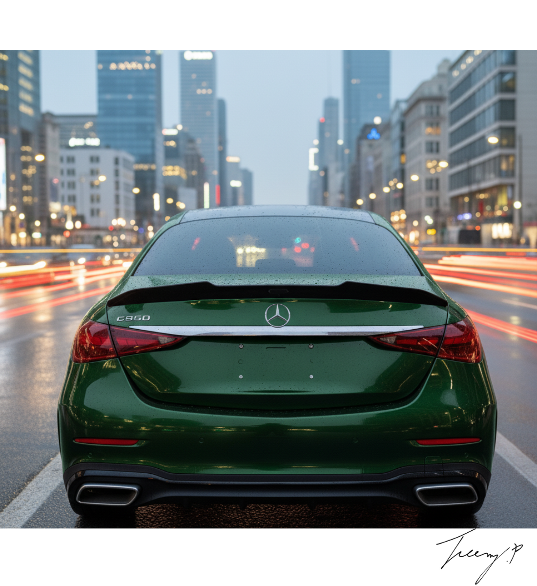 Mercedes Benz C Class W206 (2022+) Gloss Black PSM Style Rear Spoiler