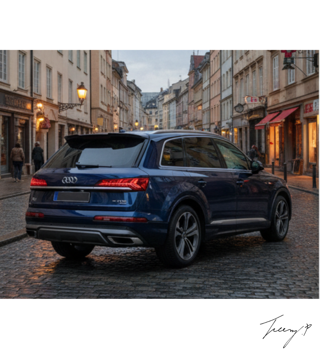 Audi Q7 S Line (2016+) Gloss Black Rear Roof Spoiler