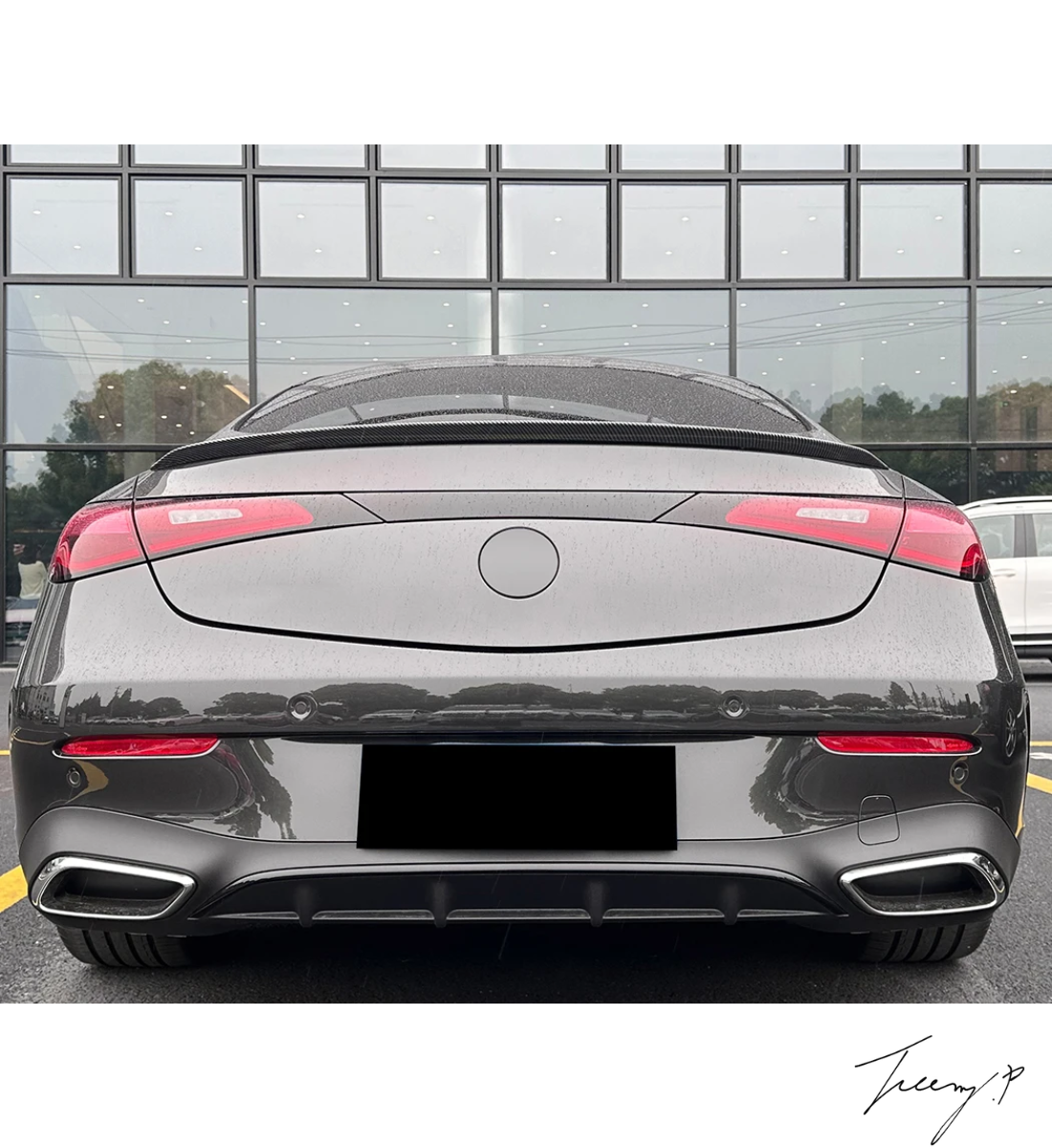 MERCEDES BENZ CLE COUPE CLE260 CLE300 CLE53 2024+ AMG STYLE GLOSS BLACK REAR SPOILER BODYKIT