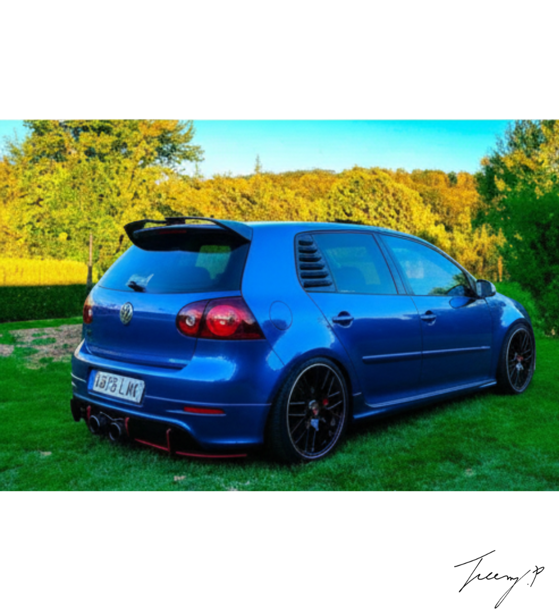 VW Golf 5 GTI (2003-2008) Oettinger Style Gloss Black Rear Roof Spoiler Lip
