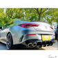 Mercedes W118 CLA35 CLA45S (2019+) Rear Gloss Black Shark Fin Diffuser Lip Valance