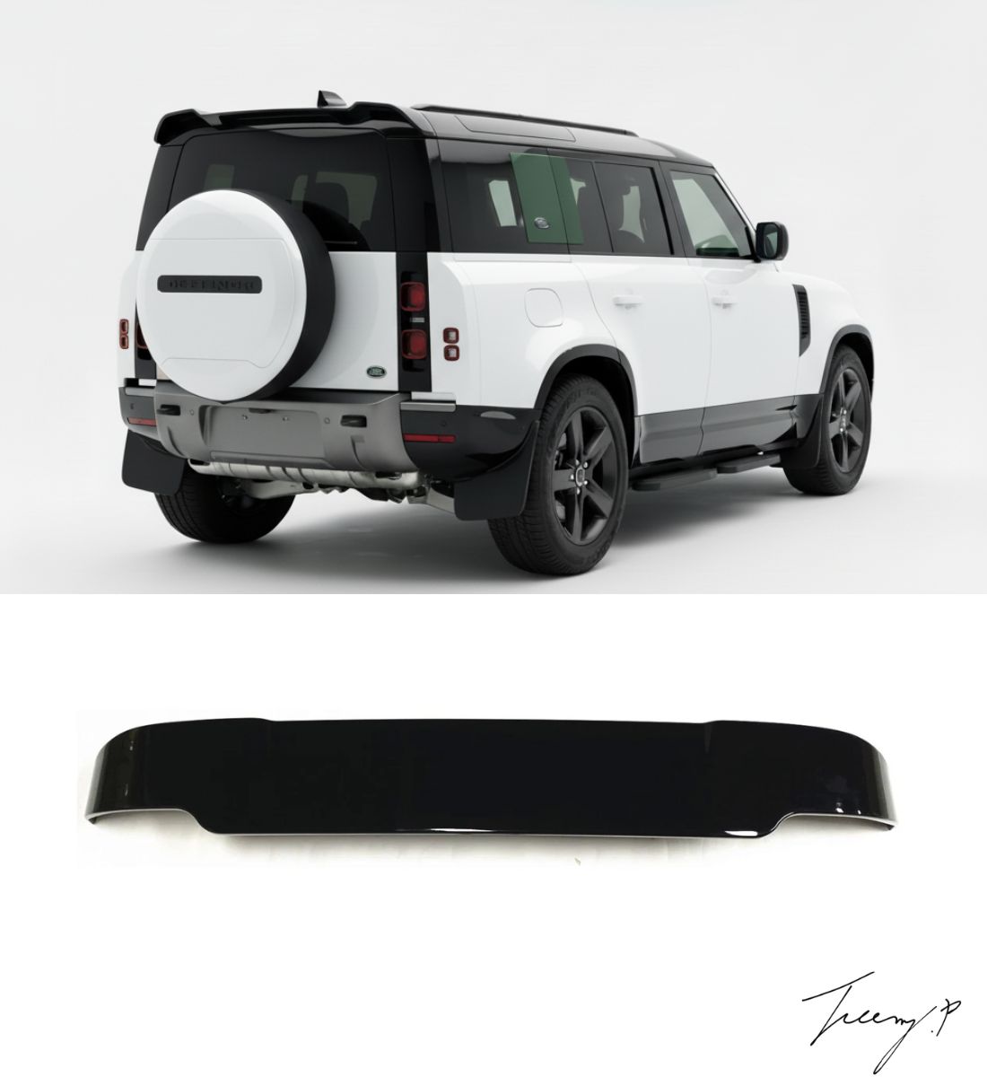 LAND ROVER DEFENDER 2019+ STYLE 1 REAR TRUNK ROOF SPOILER WING