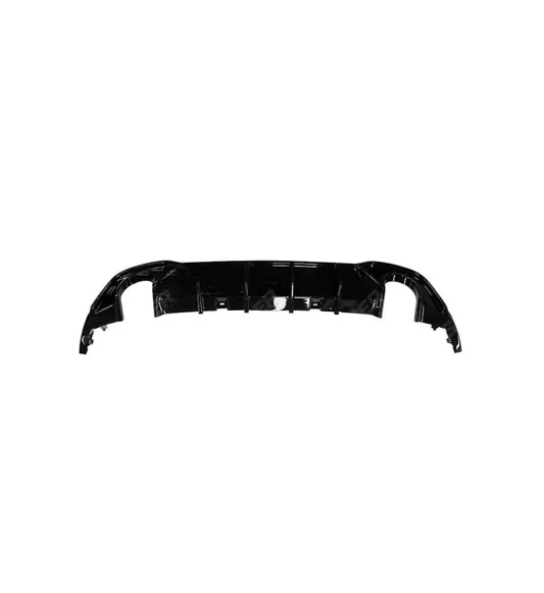 VW GOLF MK8 2020+ REAR DIFFUSER BIG FIN GLOSS BLACK