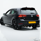 VW Golf R MK7.5 2017-2020 Rear Blade Fin Diffuser Bumper Spoiler Gloss Black