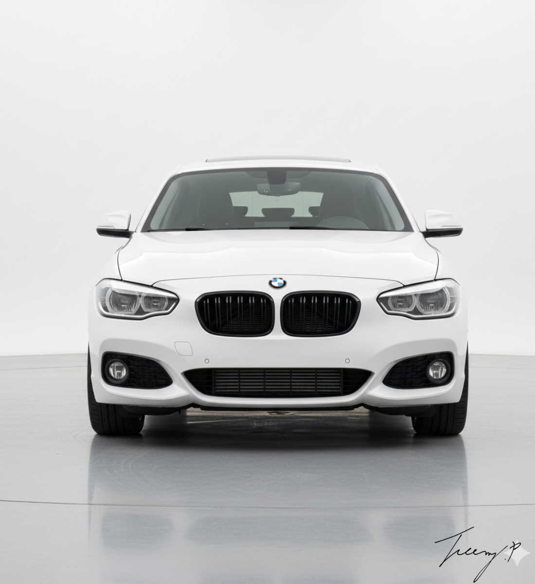 BMW 1 Series F20 2011-2014 FRONT KIDNEY GRILLES GLOSS BLACK