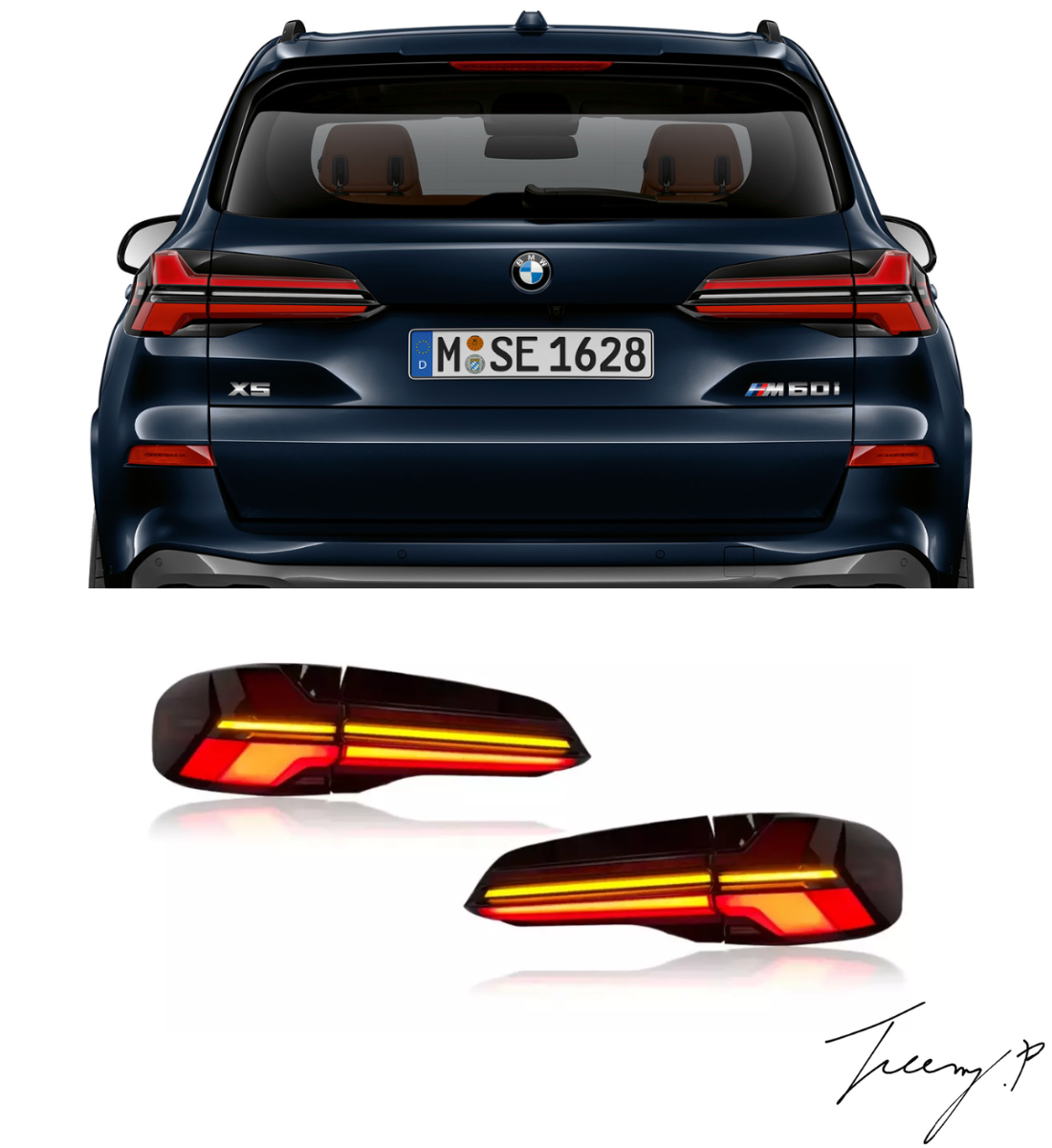 BMW X5 G05 (2018+) Sequential LED Rear Tail Light Lamp Pair