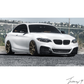 BMW 2 Series F22 F23 2014-2021 Gloss Black Front Kidney Grille With Lip Splitter