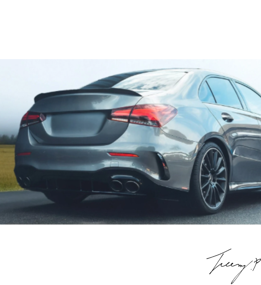 Mercedes A-Class V177 (2018+) Gloss Black A35 AMG Style Rear Boot Trunk Spoiler