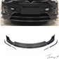 Tesla Model X (2016-Present) V Style Carbon Fiber Front Splitter