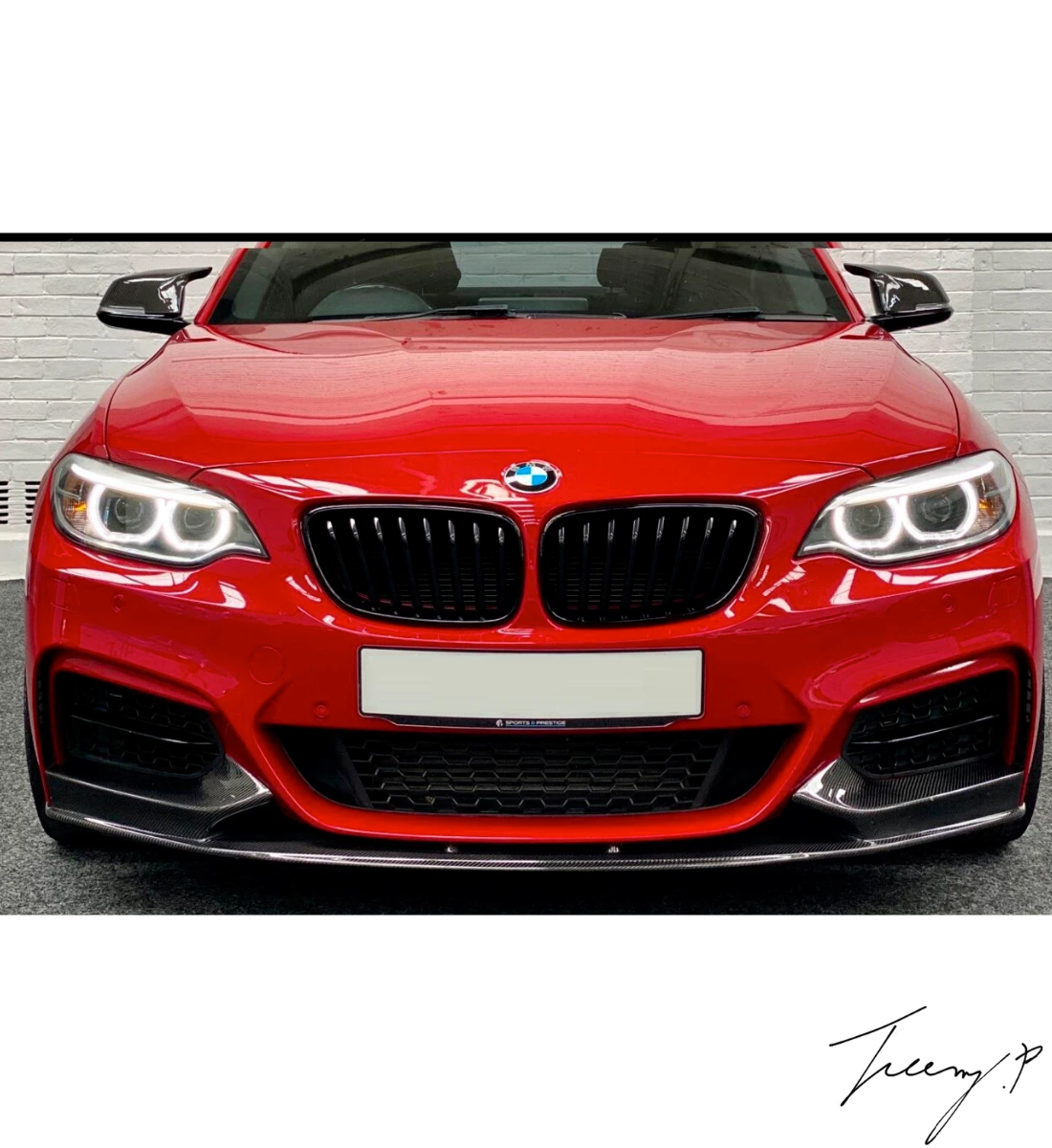 BMW 2 Series F22 F23 (2014-2021) Front Splitter Lip Valance Spoiler Carbon Look