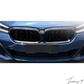 BMW 6 Series G32 GT LCI (2020+) Front Kidney Grilles Double Slat Gloss Black OEM