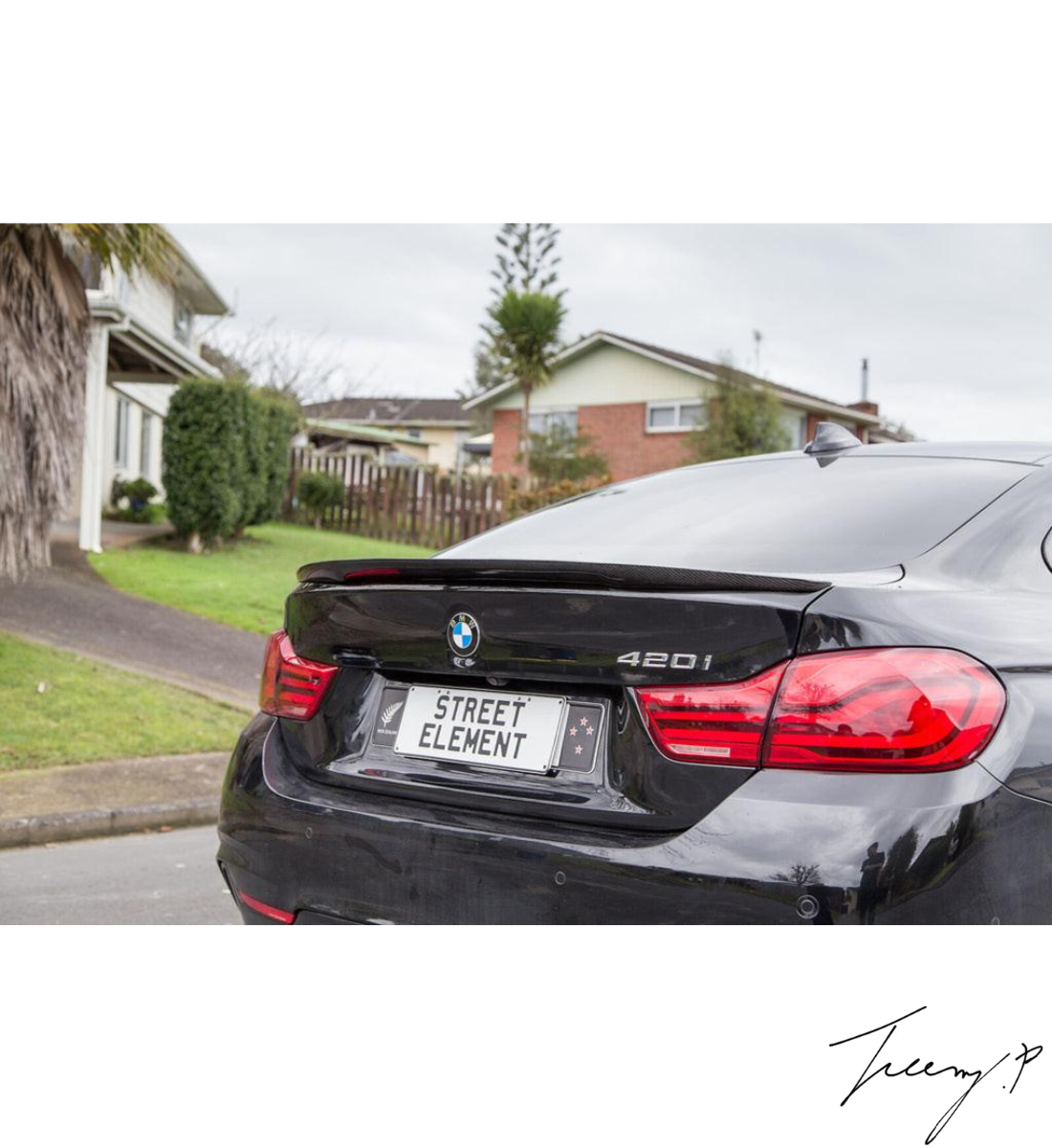 BMW 4 Series Coupe F32 (2014–2020) Rear Boot Lip Spoiler MP Style Gloss Black