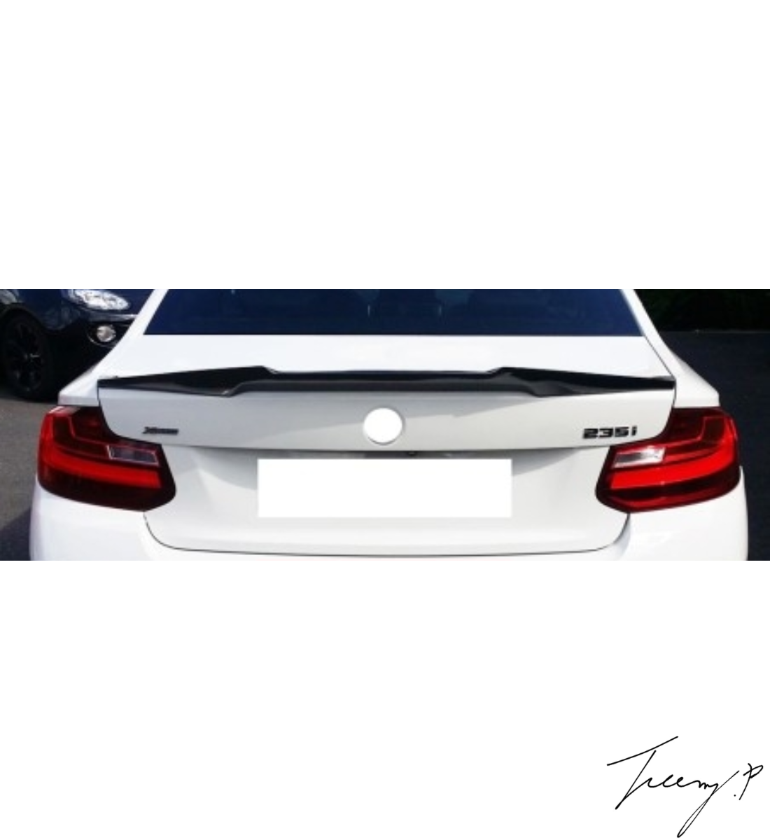 BMW 2 SERIES F22 COUPE 2014 – 2021 M4 STYLE GLOSS BLACK REAR BOOT TRUNK LIP SPOILER