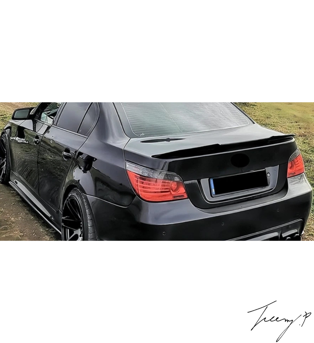 BMW 5 Series E60 (2003-2010) Rear Boot Trunk Spoiler Lip M4 Style Gloss Black
