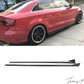 Audi S3 8V Sportback Pre-Facelift 2014 - 2016 Real Carbon Fibre Side Skirts