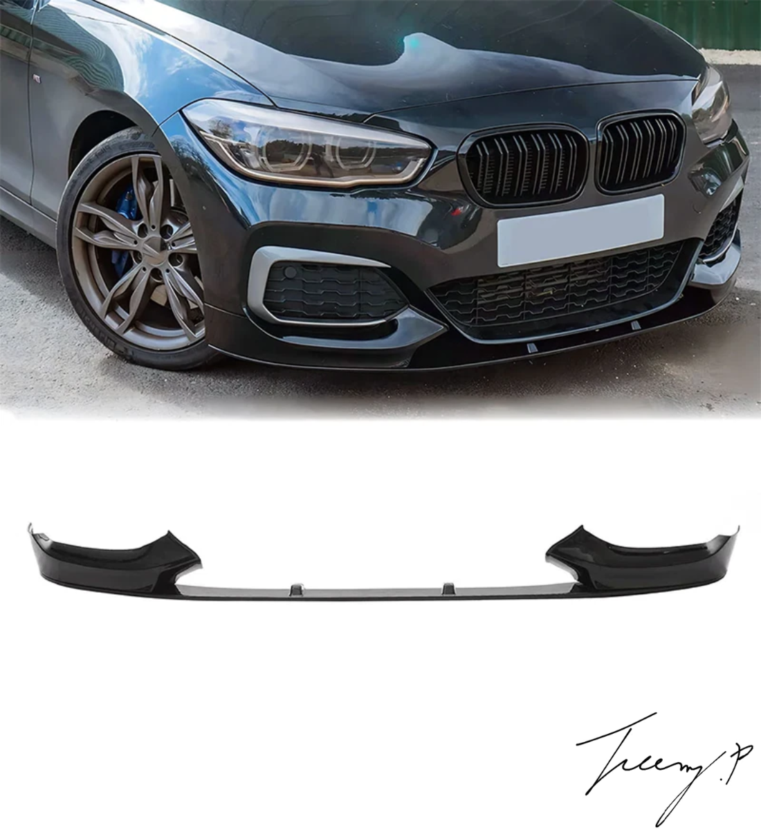 BMW 1 Series M135i M140i LCI Front Splitter (2015-2019) Bodykit Spoiler