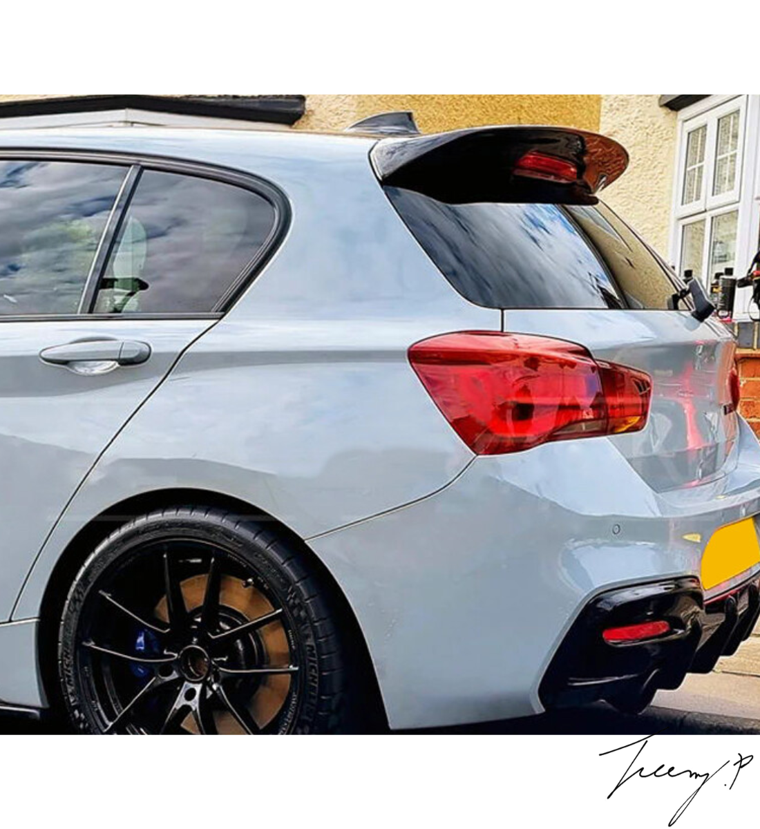 BMW 1 Series F20 F21 (2011-2019) Rear Roof Spoiler Lip Wing MP Style Carbon Look