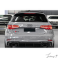 Gloss Black RS3 Style Rear Diffuser With Silver Tips For Audi A3 8V Facelift 2017-2020