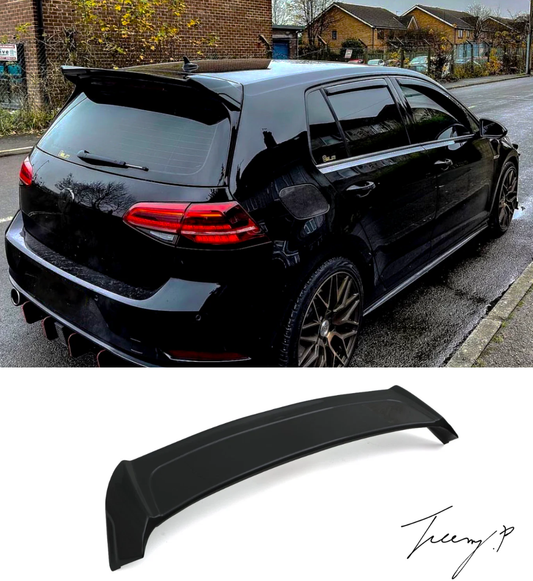 VW Golf 7/7.5 GTI GTD GTE (2012-2020) R Osir Style Rear Spoiler Gloss Black