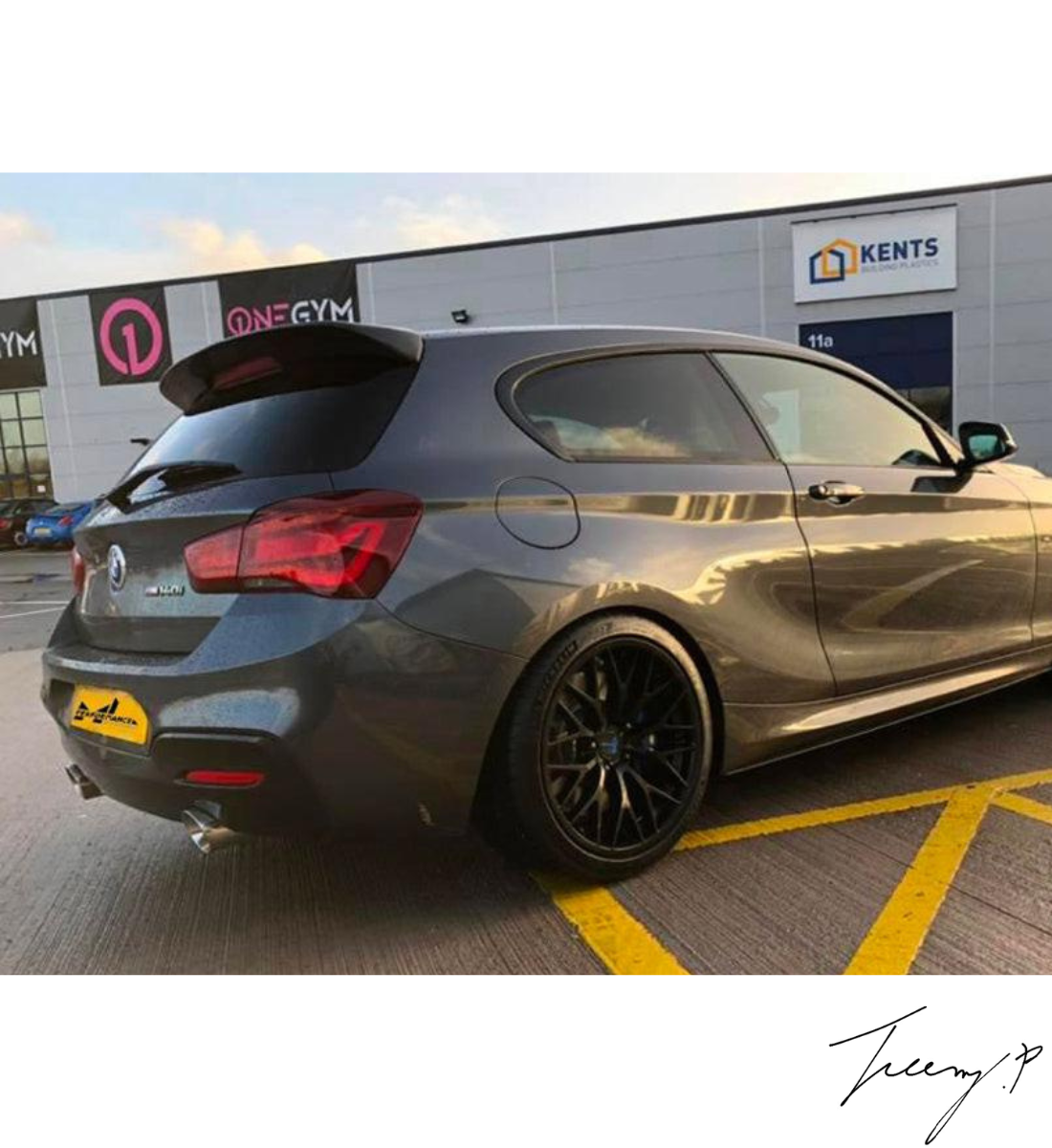 BMW 1 Series F20 F21 (2011-2019) Rear Roof Spoiler Lip Wing MP Style Carbon Look