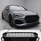 Audi A5 S5 B9.5 Coupe Cabrio Sportback 2020-2024 RS5 style gloss black honeycomb mesh front bumper grille replacement with badge holder
