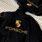 Vintage Porsche Jacket Black - Unisex - Embroidered Stitched Padded Outdoor Coat Women & Mens clothing