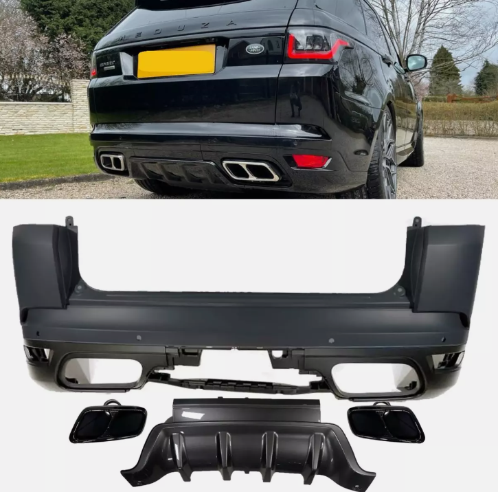 Range Rover Sport L494 (2013-2019) SVR Style Rear Bumper Body Kit Body ...